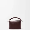 Mini Puzzle Edge-väska i mjukt kornat kalvskinn Dark Chestnut Mini Puzzle Edge-väska i mjukt kornat kalvskinn Dark Chestnut