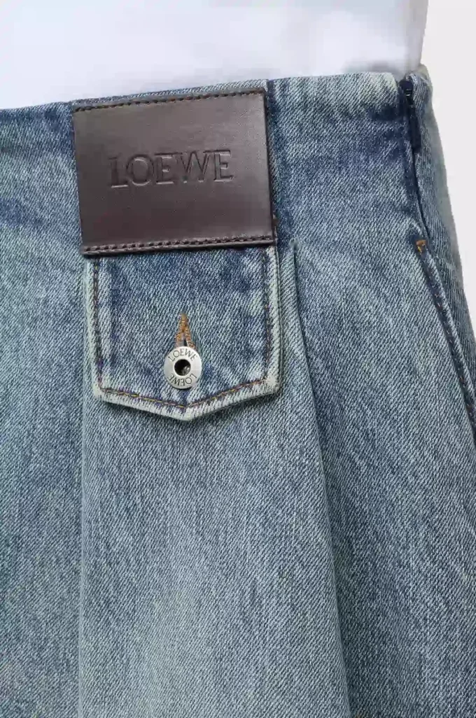Minikjol i denim Tvättad denim Minikjol i denim Tvättad denim
