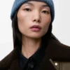 Mössa i kashmir Denim Blue