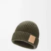 Mössa i kashmir, mörk khaki