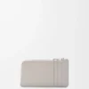 Myntkortfodral i satin kalvskinn Shell Grey Myntkortfodral i satin kalvskinn Shell Grey