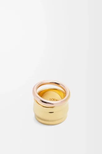 Nappa knot ring i sterlingsilver Guld/Roséguld