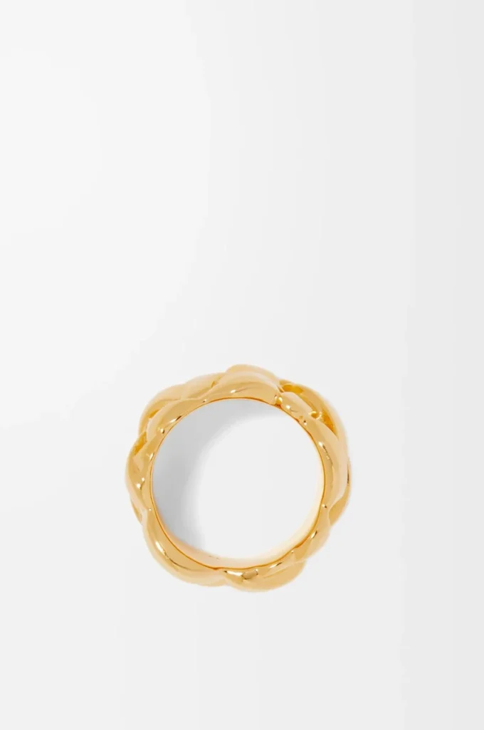 Nest-ring i sterlingsilver Guld