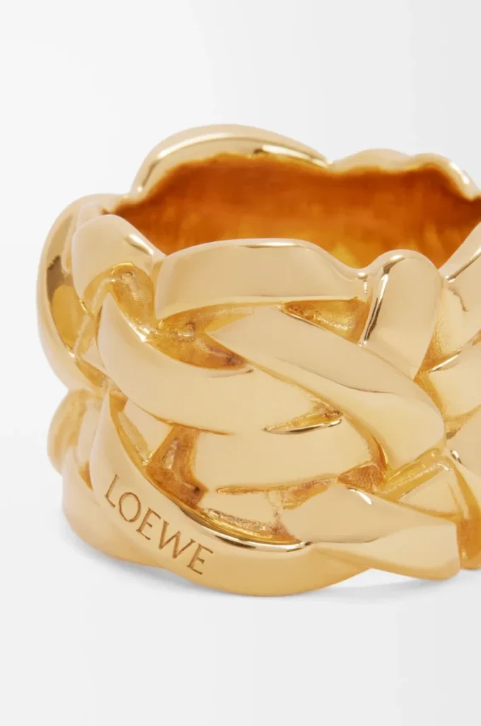Nest-ring i sterlingsilver Guld