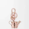 Nyckelring med vattenkanna i rosa guld