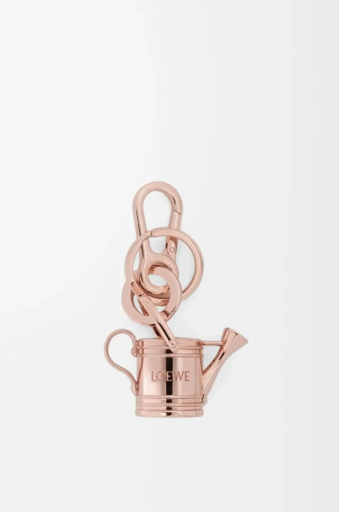 Nyckelring med vattenkanna i rosa guld