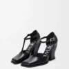 Onda T-bar-pumps i borstat kalvskinn Svart Onda T-bar-pumps i borstat kalvskinn Svart