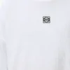Oversized-passformad långärmad T-shirt i bomull Vit Oversized-passformad långärmad T-shirt i bomull Vit