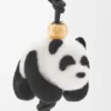 Panda-berlock i filt och kalvskinn Svart/Vit Panda-berlock i filt och kalvskinn Svart/Vit