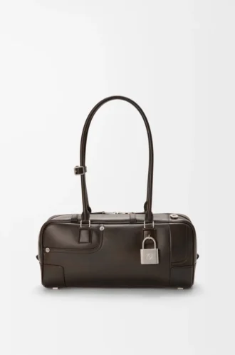 Panta Amazona 31 kort väska i glänsande kalvskinn Vintage Brown