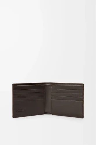 Panta bifold plånbok i glänsande kalvskinn Vintage Brown