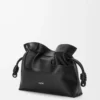 Panta medium Flamenco-clutch i glänsande kalvskinn Svart Panta medium Flamenco-clutch i glänsande kalvskinn Svart