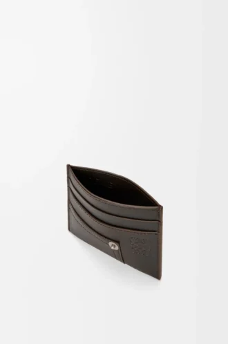 Panta vanlig korthållare i glänsande kalvskinn Vintage Brown