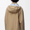 Parkas med huva i bomull Beige Parkas med huva i bomull Beige