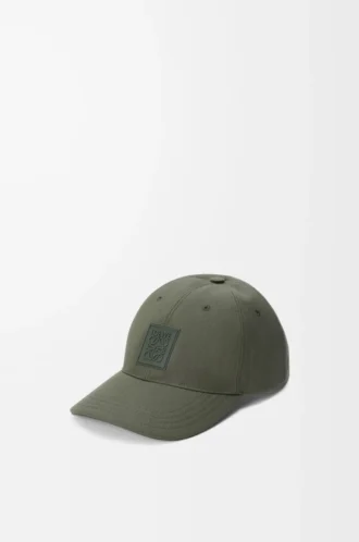 Patch-keps i canvas Khaki Green