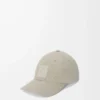 Patch-keps i canvas Shell Grey