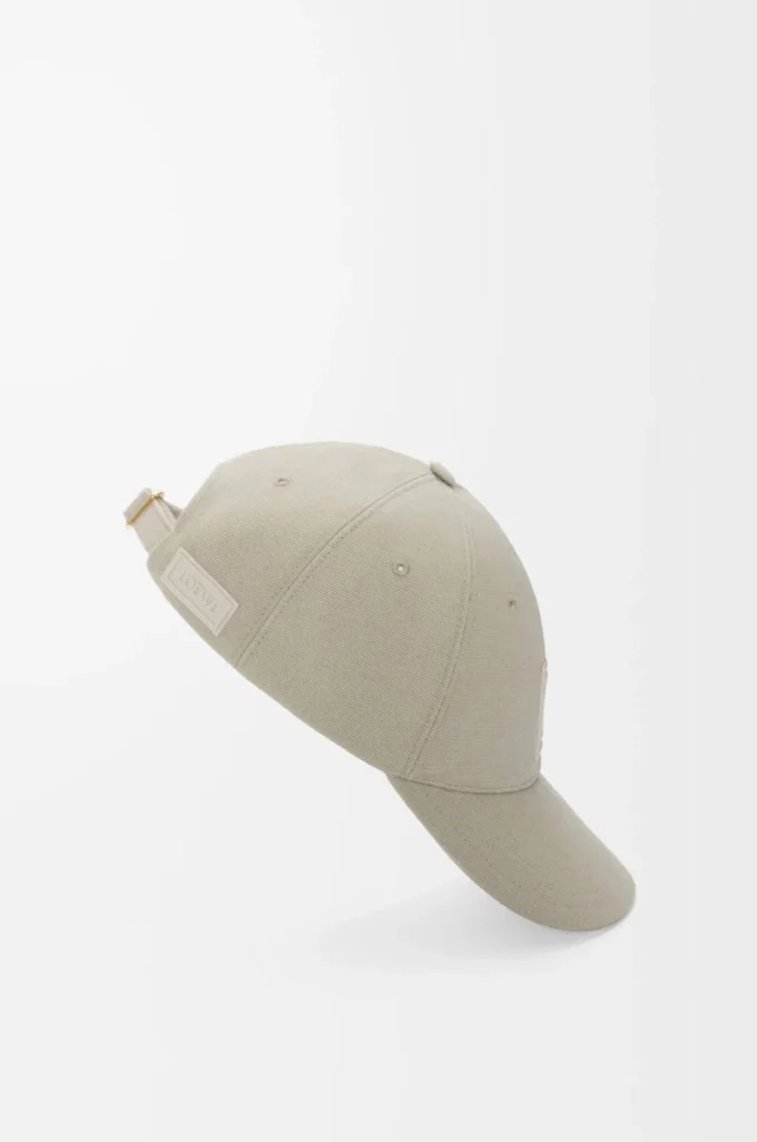 Patch-keps i canvas Shell Grey