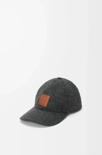 Patch-keps i ull Grå
