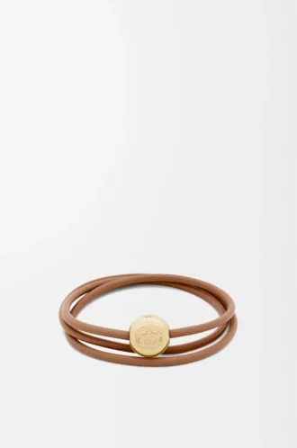 Pebble-armband i kalvskinn Warm Desert