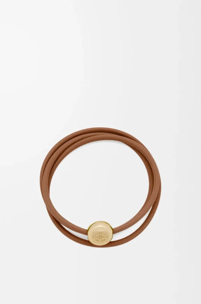 Pebble-armband i kalvskinn Warm Desert Pebble-armband i kalvskinn Warm Desert