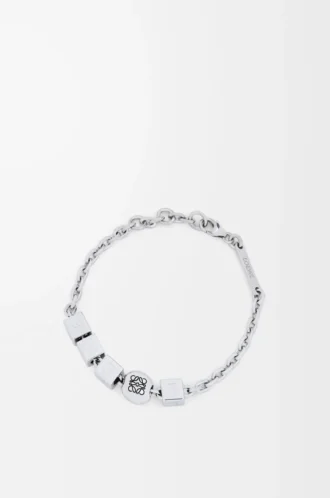 Pebble Cube-armband i sterlingsilver Silver