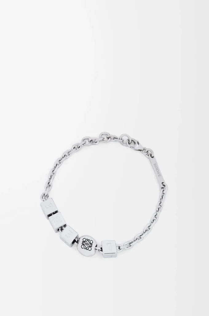 Pebble Cube-armband i sterlingsilver Silver