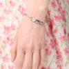 Pebble Cube-armband i sterlingsilver Silver