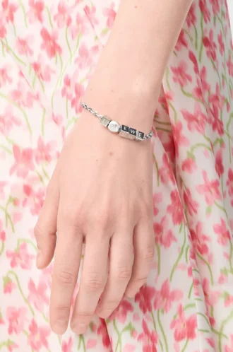 Pebble Cube-armband i sterlingsilver Silver