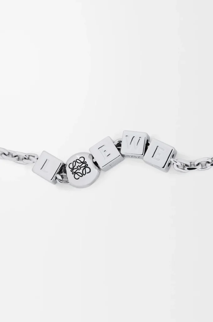 Pebble Cube-armband i sterlingsilver Silver