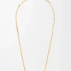 Pebble Cube-halsband i sterlingsilver Guld