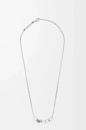 Pebble Cube-halsband i sterlingsilver Silver