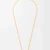 Pebble-halsband i sterlingsilver Guld