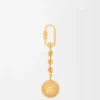 Pebble nyckelring Guld