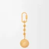 Pebble nyckelring Guld