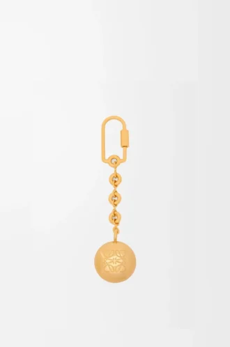 Pebble nyckelring Guld