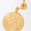 Pebble nyckelring Guld