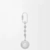 Pebble-nyckelring i silver