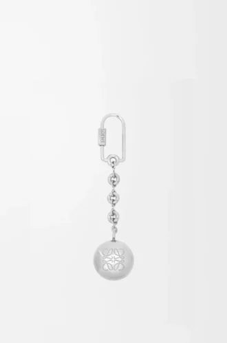 Pebble-nyckelring i silver