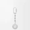 Pebble-nyckelring i silver