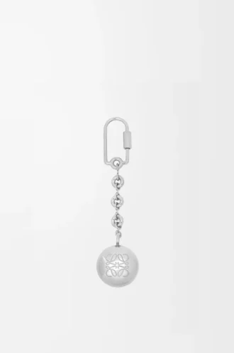 Pebble-nyckelring i silver