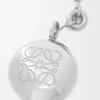 Pebble-nyckelring i silver