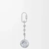 Pebble-nyckelring Nacre/Palladium