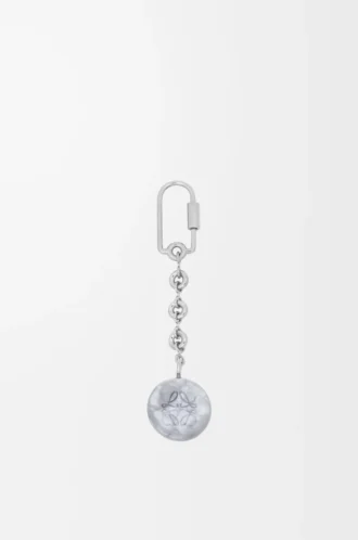 Pebble-nyckelring Nacre/Palladium