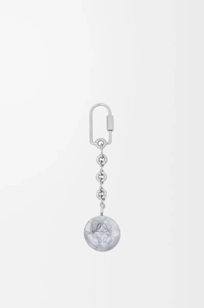 Pebble-nyckelring Nacre/Palladium