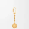 Pebble-nyckelring Vetiver/Guld