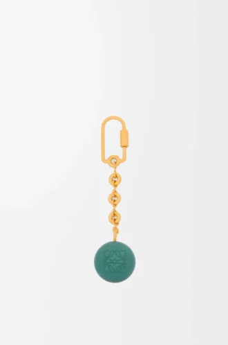 Pebble-nyckelring Vetiver/Guld