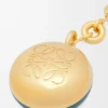 Pebble-nyckelring Vetiver/Guld