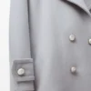 Pebble peacoat i ull Grå Pebble peacoat i ull Grå