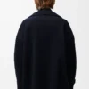 Pebble peacoat i ull, midnattsblå Pebble peacoat i ull, midnattsblå