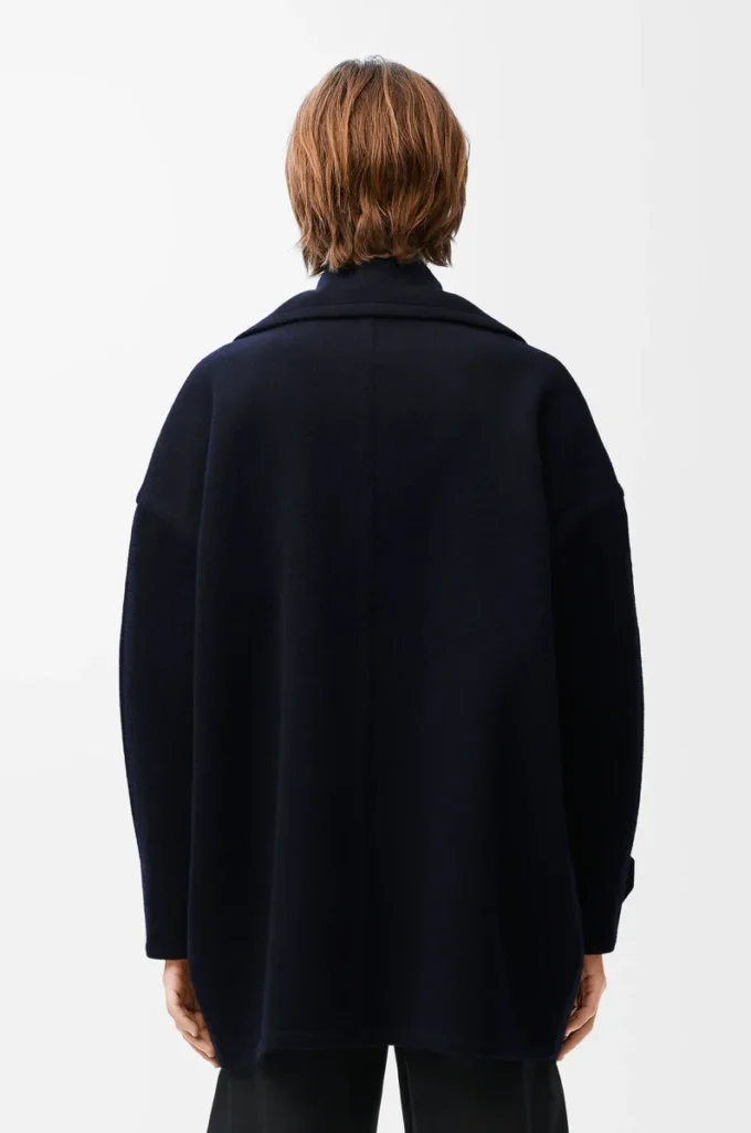 Pebble peacoat i ull, midnattsblå Pebble peacoat i ull, midnattsblå